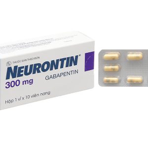 Neurontin 300mg trị động kinh, đau dây thần kinh (1 vỉ x 10 viên)