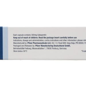 Neurontin 300mg trị động kinh, đau dây thần kinh (1 vỉ x 10 viên)