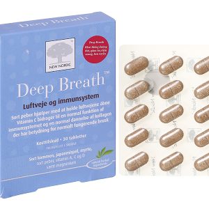 New Nordic Deep Breath hỗ trợ giảm viêm xoang, hen suyễn hộp 30 viên