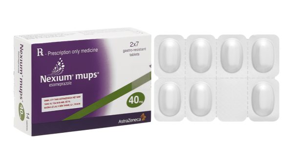 Nexium Mups 40mg trị trào ngược dạ dày, thực quản (2 vỉ x 7 viên)