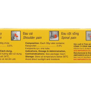 Gel bôi Nidal giảm đau, kháng viêm xương khớp tuýp 30g