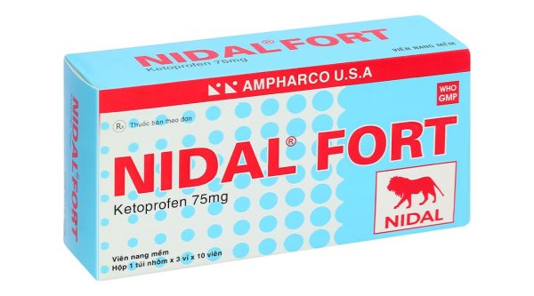 Nidal Fort 75mg giảm đau, kháng viêm xương khớp (3 vỉ x 10 viên)