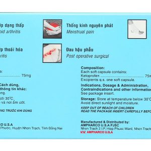 Nidal Fort 75mg giảm đau, kháng viêm xương khớp (3 vỉ x 10 viên)