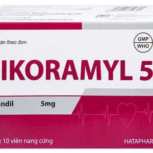 Nikoramyl 5 phòng và điều trị cơn đau thắt ngực (3 vỉ x 10 viên)