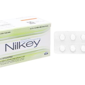 Nilkey 20mg trị bệnh trầm cảm, hội chứng hoảng sợ (10 vỉ x 10 viên)