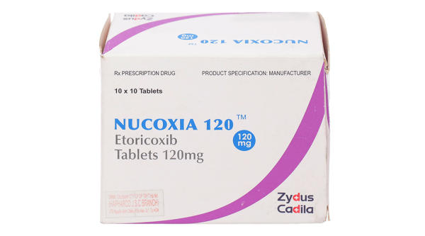 Nucoxia 120 giảm đau, kháng viêm xương khớp (10 vỉ x 10 viên)