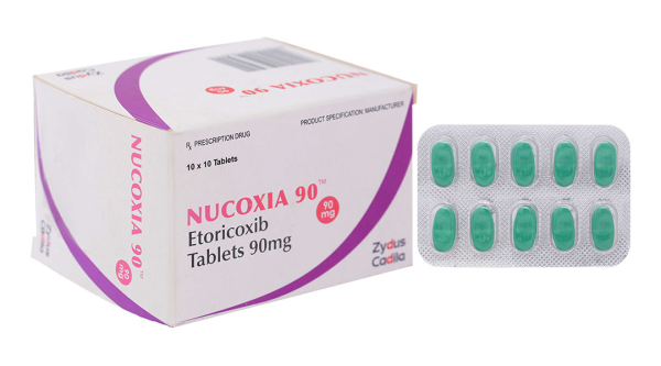 Nucoxia 90mg giảm đau, kháng viêm xương khớp (10 vỉ x 10 viên)