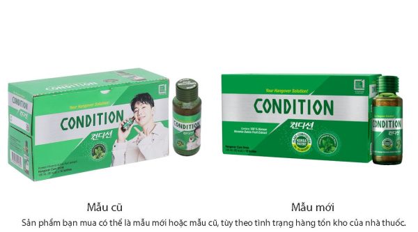 Nước giải rượu Kolmar Condition hỗ trợ giải độc gan, bảo vệ gan hộp 10 chai x 100ml