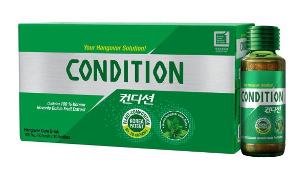 Nước giải rượu Kolmar Condition hỗ trợ giải độc gan, bảo vệ gan hộp 10 chai x 100ml