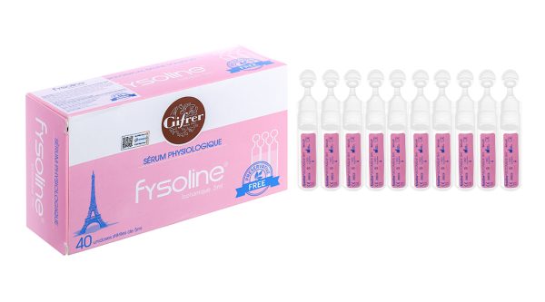 Nước muối sinh lý Fysoline đẳng trương làm sạch mắt, mũi (40 ống x 5ml)