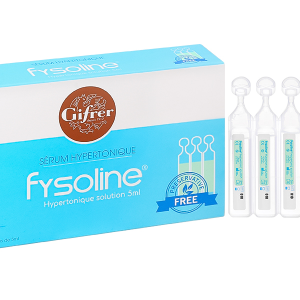 Nước muối sinh lý Fysoline Hypertonic solution giảm ngạt mũi, khô mũi (20 ống x 5ml)