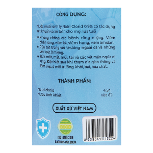 Nước muối Vietrue sát khuẩn, súc miệng chai 500ml