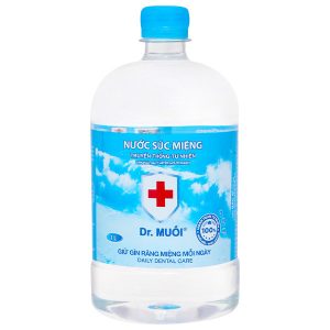 Nước súc miệng Dr. Muối ngừa vi khuẩn, giảm mùi hôi miệng chai 1000ml