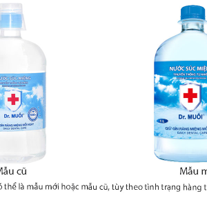Nước súc miệng Dr. Muối ngừa vi khuẩn, giảm mùi hôi miệng chai 1000ml