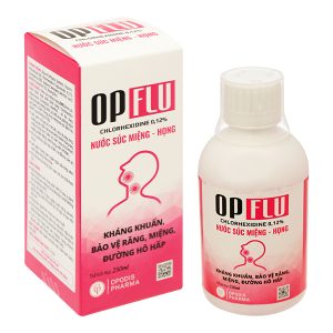 Nước súc miệng Opflu kháng khuẩn, bảo vệ răng miệng chai 250ml