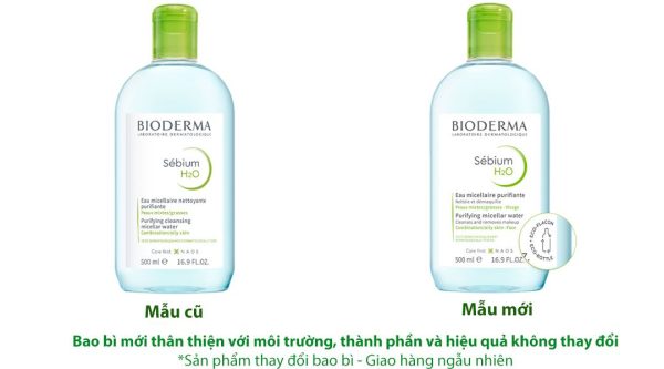 Nước tẩy trang Bioderma Sébium H2O làm sạch sâu cho da dầu và da hỗn hợp chai 500ml