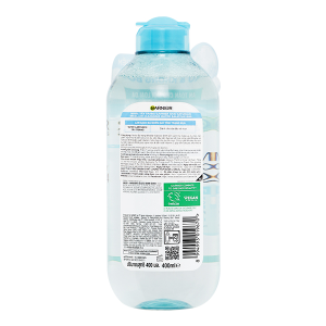 Nước tẩy trang Garnier Salicylic BHA giúp làm sạch, ngừa mụn cho da dầu & mụn chai 400ml