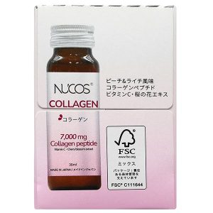 Nước uống Nucos Collagen 7000 bổ sung collagen, giúp da mịn màng hộp 10 chai x 30ml