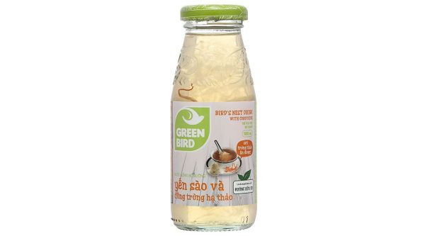 Nước yến sào và đông trùng hạ thảo Green Bird hộp 6 chai x 185ml