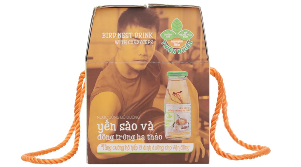 Nước yến sào và đông trùng hạ thảo Green Bird hộp 6 chai x 185ml