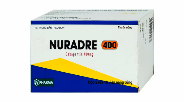 Nuradre 400mg trị động kinh cục bộ (5 vỉ x 10 viên)