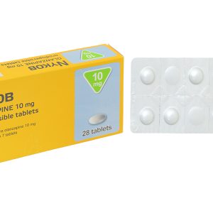Nykob 10mg trị tâm thần phân liệt, rối loạn lưỡng cực (4 vỉ x 7 viên)