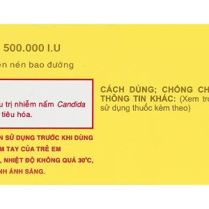 Nystatin 500.000 I.U Vidipha phòng và trị nhiễm nấm Candida (2 vỉ x 8 viên)