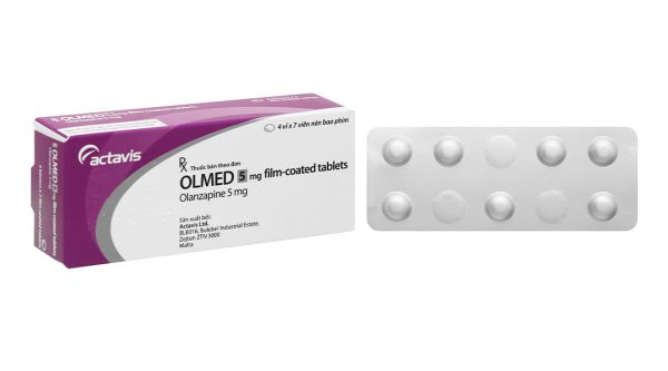 Olmed 5mg trị tâm thần phân liệt (4 vỉ x 7 viên)