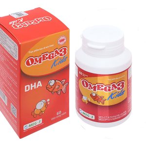 Dầu cá Omega 3 Kids phát triển não bộ, cải thiện thị lực lọ 60 viên