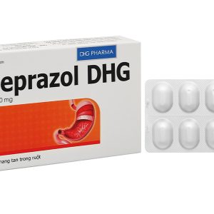 Omeprazol DHG 20mg trị trào ngược dạ dày, thực quản (3 vỉ x 10 viên)