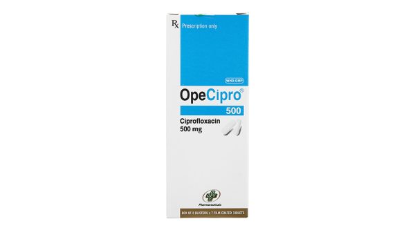 OpeCipro 500 trị nhiễm khuẩn (2 vỉ x 7 viên)