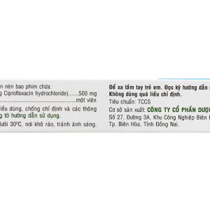 OpeCipro 500 trị nhiễm khuẩn (2 vỉ x 7 viên)