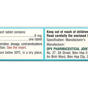 Opelomin 6 trị giun chỉ, giun lươn (2 vỉ x 2 viên)