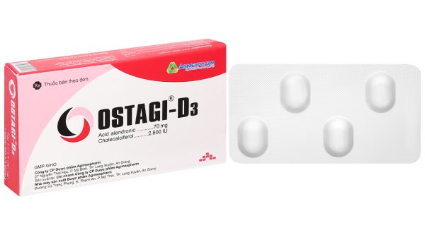 Ostagi-D3 ngăn ngừa và điều trị loãng xương (1 vỉ x 4 viên)