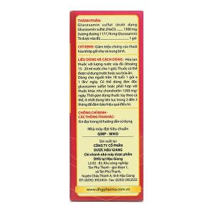 Cốm pha hỗn dịch uống Ostigold 1500 trị triệu chứng của thoái hóa khớp (24 gói x 3,95g)