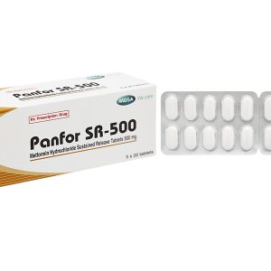 Panfor SR-500 trị đái tháo đường (5 vỉ x 20 viên)