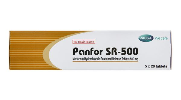 Panfor SR-500 trị đái tháo đường (5 vỉ x 20 viên)