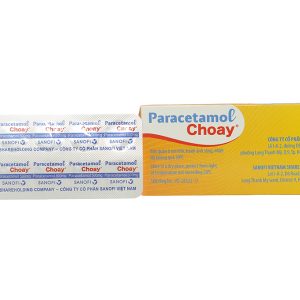 Paracetamol Choay 500mg hạ sốt, giảm đau từ nhẹ đến vừa (10 vỉ x 10 viên)