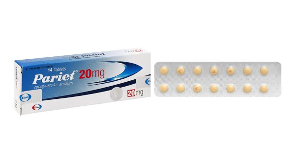 Pariet 20mg trị loét dạ dày, trào ngược dạ dày, thực quản (1 vỉ x 14 viên)