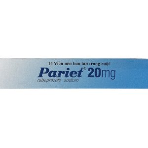 Pariet 20mg trị loét dạ dày, trào ngược dạ dày, thực quản (1 vỉ x 14 viên)