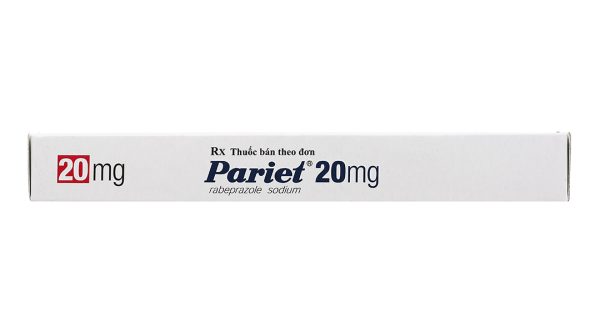 Pariet 20mg trị loét dạ dày, trào ngược dạ dày, thực quản (1 vỉ x 14 viên)