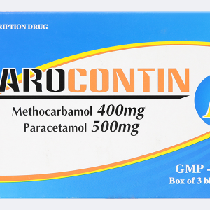 Parocontin F giảm đau trường hợp có liên quan đến co thắt cơ - xương (3 vỉ x 10 viên)