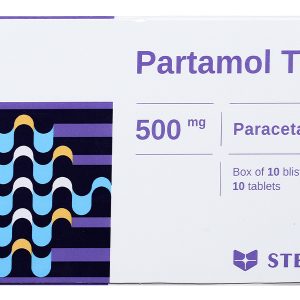 Partamol Tab. 500mg Stella trị các triệu chứng đau từ nhẹ đến vừa (10 vỉ x 10 viên)