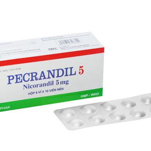 Pecrandil 5mg Hà Tây trị đau thắt ngực (6 vỉ x 10 viên)