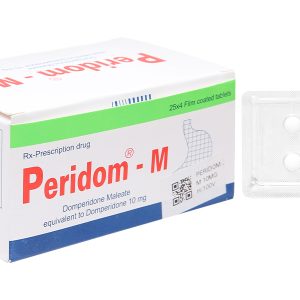 Peridom - M 10mg trị chứng nôn và buồn nôn (25 vỉ x 4 viên)