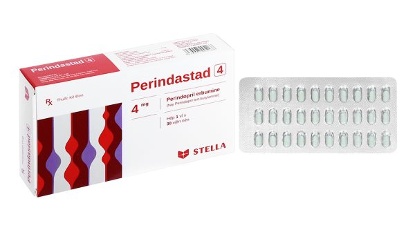 Perindastad 4 trị tăng huyết áp, suy tim (1 vỉ x 30 viên)