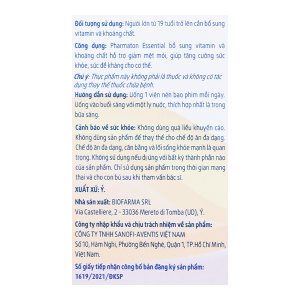 Pharmaton Essential bổ sung vitamin và khoáng chất hộp 30 viên