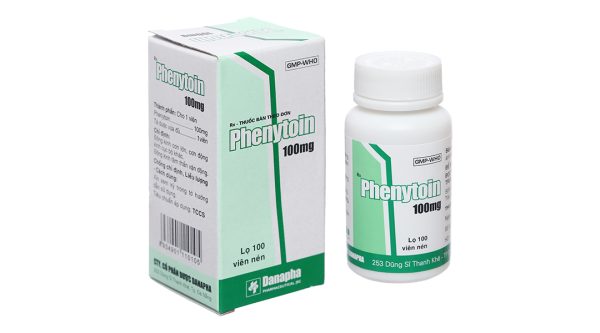 Phenytoin Danapha 100mg trị động kinh lọ 100 viên