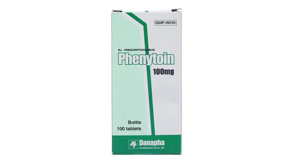 Phenytoin Danapha 100mg trị động kinh lọ 100 viên