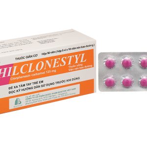 Philclonestyl 125mg trị đau do co cứng cơ (5 vỉ x 10 viên)